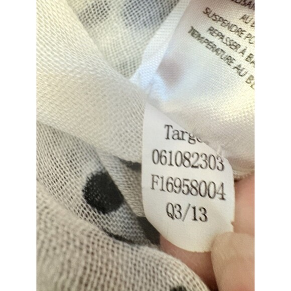 Target Black & White Ombre Polka Dot Lightweight Rectangular Scarf 73” X 27” - Picture 5 of 6